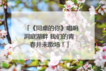 《同桌的你》唱响洞庭湖畔 我们的青春并未散场！