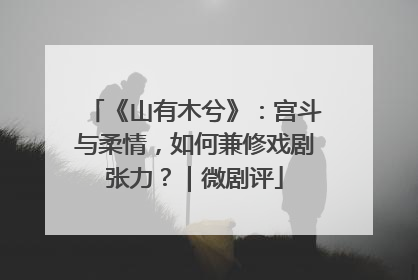 《山有木兮》：宫斗与柔情，如何兼修戏剧张力？｜微剧评