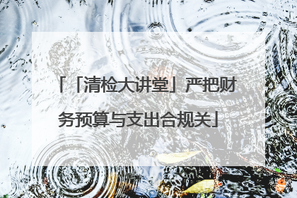 「清检大讲堂」严把财务预算与支出合规关