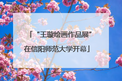 “王璇绘画作品展”在信阳师范大学开幕