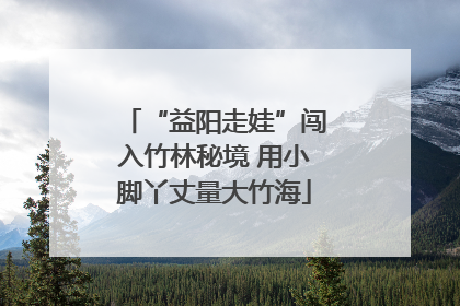 “益阳走娃”闯入竹林秘境 用小脚丫丈量大竹海