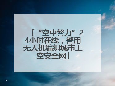“空中警力”24小时在线，警用无人机编织城市上空安全网