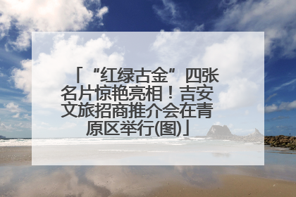 “红绿古金”四张名片惊艳亮相！吉安文旅招商推介会在青原区举行(图)