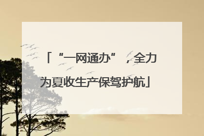 “一网通办”，全力为夏收生产保驾护航