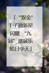 “双金”于子迪新星闪耀 “九冠”潘展乐如日中天