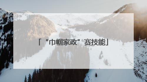 “巾帼家政”赛技能