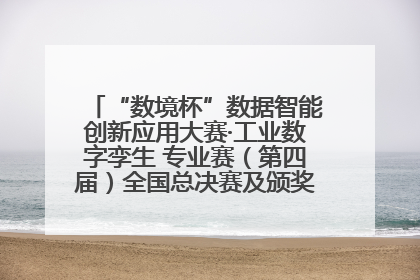 “数境杯”数据智能创新应用大赛·工业数字孪生 专业赛（第四届）全国总决赛及颁奖典礼成功举办