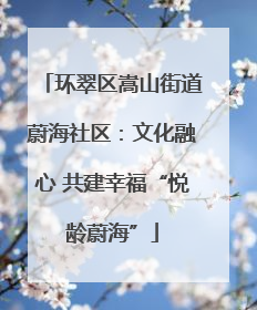 环翠区嵩山街道蔚海社区：文化融心 共建幸福“悦龄蔚海”