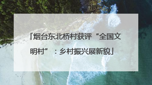 烟台东北桥村获评“全国文明村”：乡村振兴展新貌