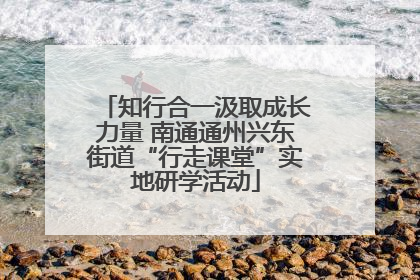 知行合一汲取成长力量 南通通州兴东街道“行走课堂”实地研学活动