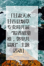 甘肃天水甘谷县烟草专卖局开展“粽香慰童稚，邻里共端阳”主题活动