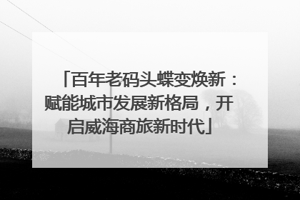 百年老码头蝶变焕新：赋能城市发展新格局，开启威海商旅新时代