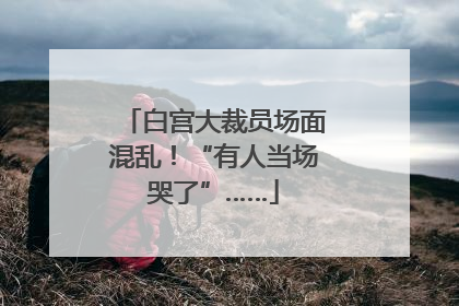白宫大裁员场面混乱！“有人当场哭了”……