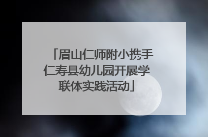 眉山仁师附小携手仁寿县幼儿园开展学联体实践活动