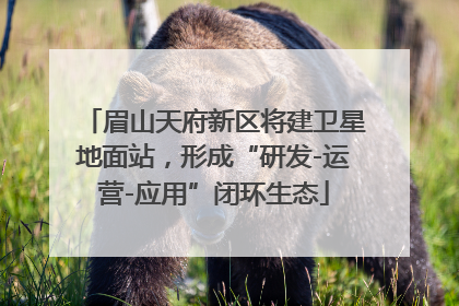眉山天府新区将建卫星地面站，形成“研发-运营-应用”闭环生态