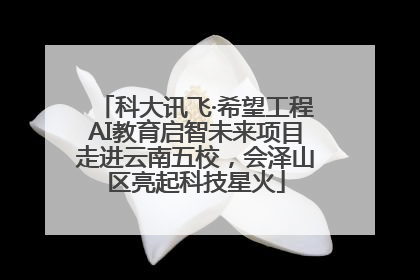 科大讯飞·希望工程AI教育启智未来项目走进云南五校，会泽山区亮起科技星火