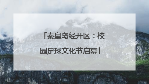 秦皇岛经开区：校园足球文化节启幕