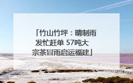竹山竹坪：晴制雨发忙赶单 57吨大宗茶冒雨启运福建