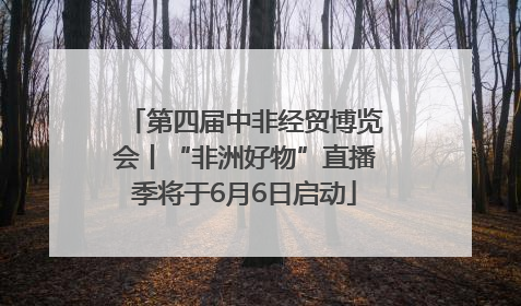 第四届中非经贸博览会丨“非洲好物”直播季将于6月6日启动