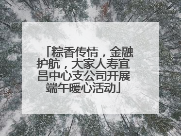 粽香传情，金融护航，大家人寿宜昌中心支公司开展端午暖心活动