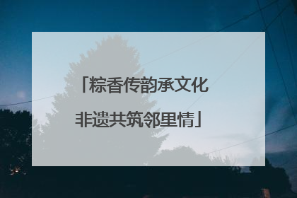 粽香传韵承文化 非遗共筑邻里情