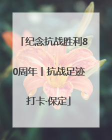 纪念抗战胜利80周年丨抗战足迹打卡·保定