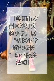 绵阳市安州区沙汀实验小学开展“初探小学 解密成长”幼小衔接活动