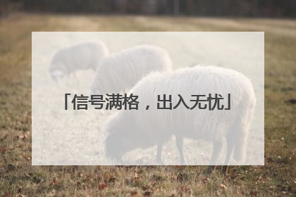 信号满格，出入无忧