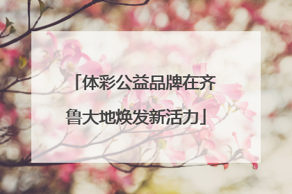 体彩公益品牌在齐鲁大地焕发新活力