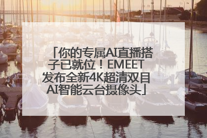 你的专属AI直播搭子已就位！EMEET发布全新4K超清双目AI智能云台摄像头