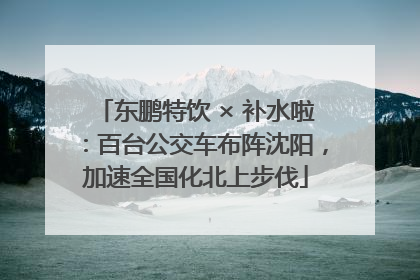 东鹏特饮 × 补水啦：百台公交车布阵沈阳，加速全国化北上步伐