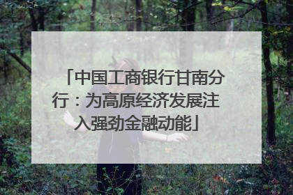 中国工商银行甘南分行：为高原经济发展注入强劲金融动能