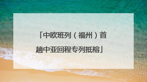 中欧班列（福州）首趟中亚回程专列抵榕