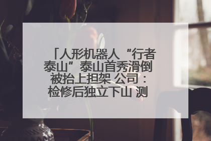 人形机器人“行者泰山”泰山首秀滑倒被抬上担架 公司：检修后独立下山 测试就是为暴露问题