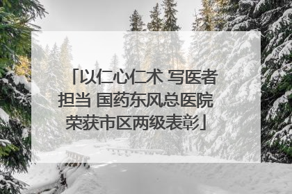 以仁心仁术 写医者担当 国药东风总医院荣获市区两级表彰