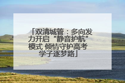 双清城管：多向发力开启“静音护航”模式 倾情守护高考学子逐梦路