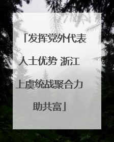 发挥党外代表人士优势 浙江上虞统战聚合力助共富