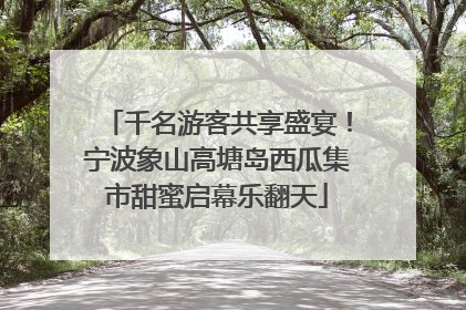 千名游客共享盛宴！宁波象山高塘岛西瓜集市甜蜜启幕乐翻天