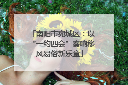 南阳市宛城区：以“一约四会”奏响移风易俗新乐章