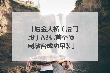 厦金大桥（厦门段）A3标首个预制墩台成功吊装