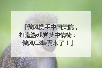 傲风携手中国美院，打造游戏党梦中情椅：傲风C3蝶翼来了！