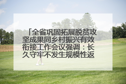 全省巩固拓展脱贫攻坚成果同乡村振兴有效衔接工作会议强调：长久守牢不发生规模性返贫致贫底线 王宁出席并讲话 王予波主持