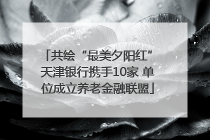共绘“最美夕阳红” 天津银行携手10家 单位成立养老金融联盟