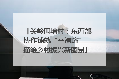 关岭围墙村：东西部协作铺就“幸福路” 描绘乡村振兴新图景