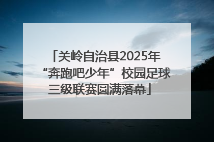 关岭自治县2025年“奔跑吧少年”校园足球三级联赛圆满落幕