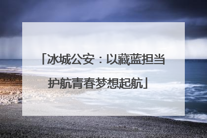 冰城公安：以藏蓝担当 护航青春梦想起航