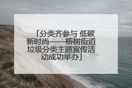 分类齐参与 低碳新时尚——椿树街道垃圾分类主题宣传活动成功举办