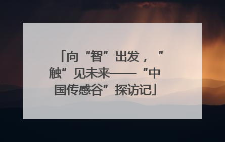 向“智”出发，“触”见未来——“中国传感谷”探访记