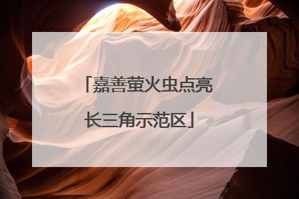 嘉善萤火虫点亮长三角示范区