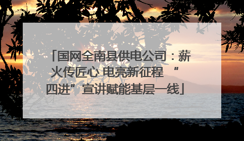 国网全南县供电公司：薪火传匠心 电亮新征程 “四进”宣讲赋能基层一线